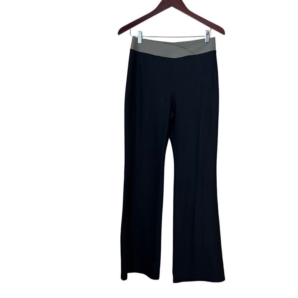New Summersalt Waist Band Flare Leg Leggings 8 Black Women’s Stretch NWT